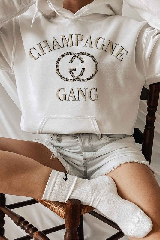 Champagne Gang Classic Fit Graphic Hoodie