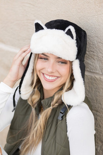 Kitten Ear Trapper Hat - Fashions Envy