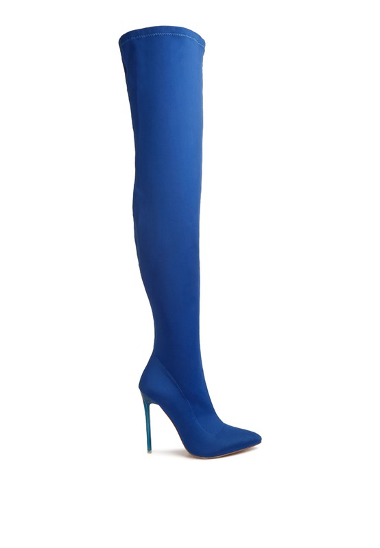 Lolling Stretch Lycra High Heel Long Boots