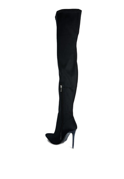 Lolling Stretch Lycra High Heel Long Boots