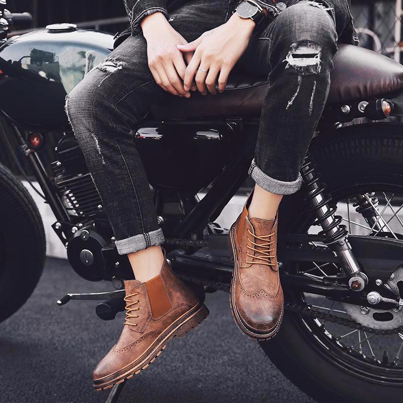 El Capo Leather Genuine Leather Boots