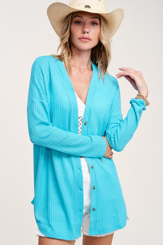 Button Down Soft Greta Cardigan