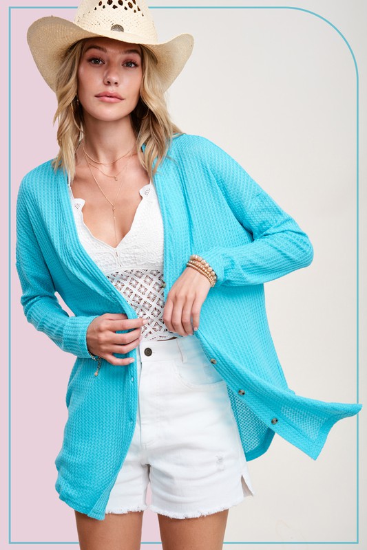 Button Down Soft Greta Cardigan