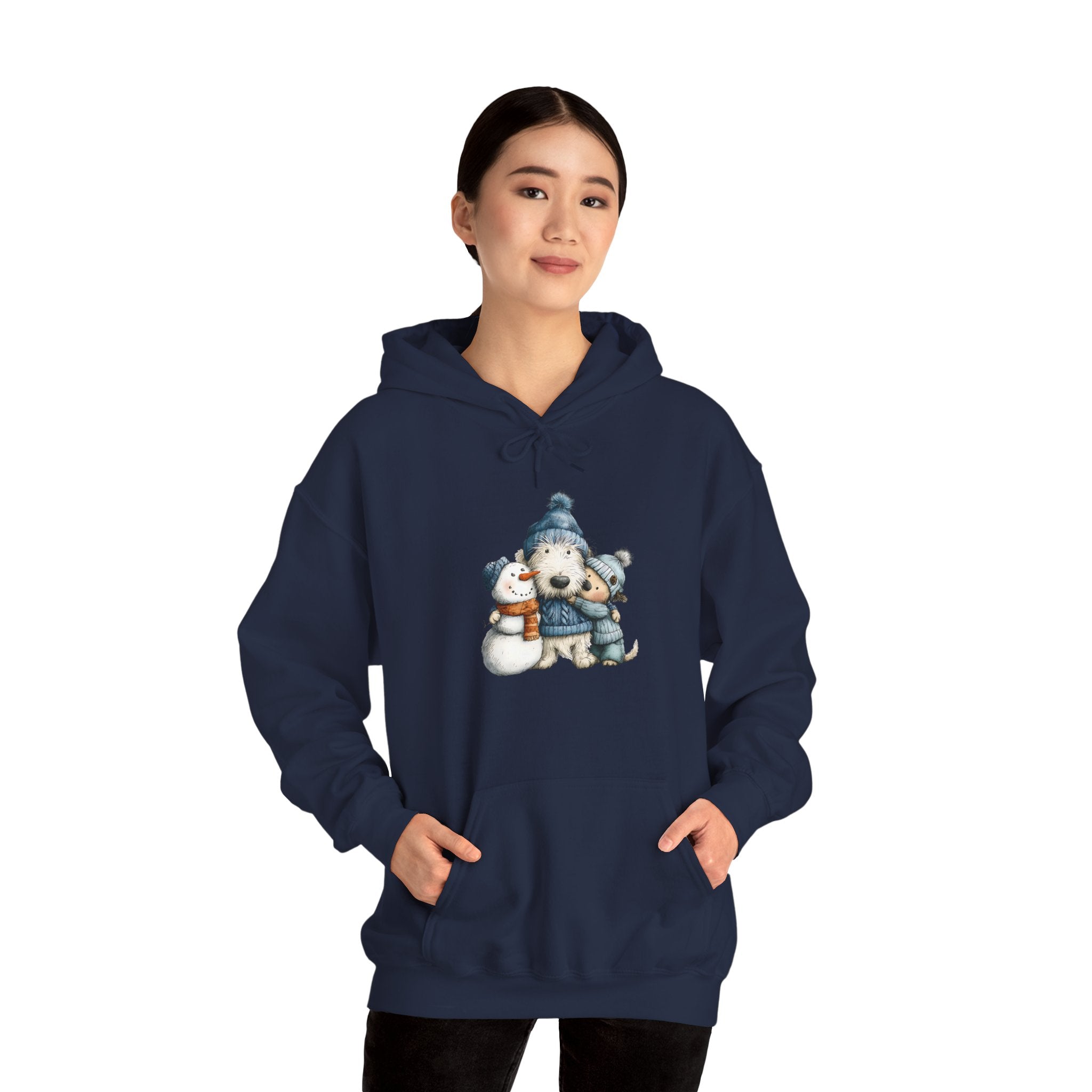 Snowman Puppy Hoodie - Adorable Winter Dog Sweatshirt