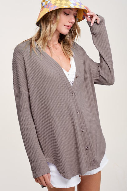 Button Down Soft Greta Cardigan