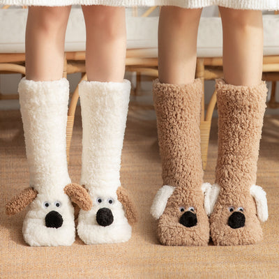 Plush Dog Socks - Non-Slip Cozy Floor Socks