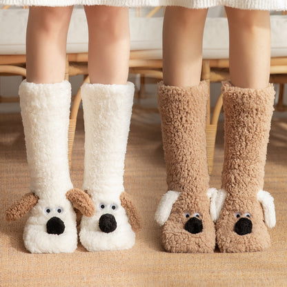Plush Dog Socks - Non-Slip Cozy Floor Socks