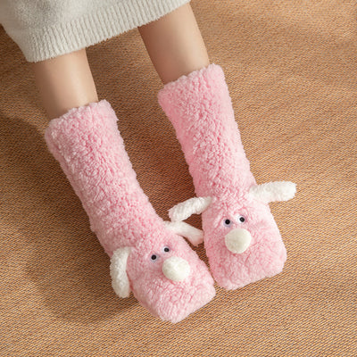 Plush Dog Socks - Non-Slip Cozy Floor Socks