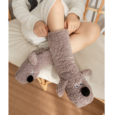 Plush Dog Socks - Non-Slip Cozy Floor Socks