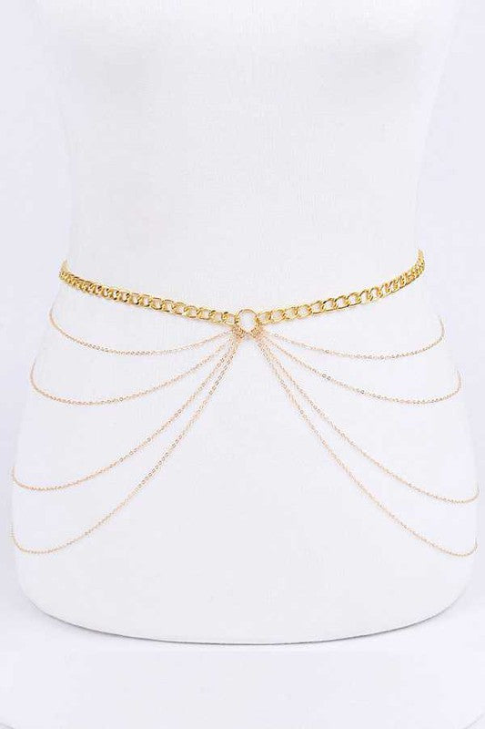 Multi-Layered Iconic Chain Belt