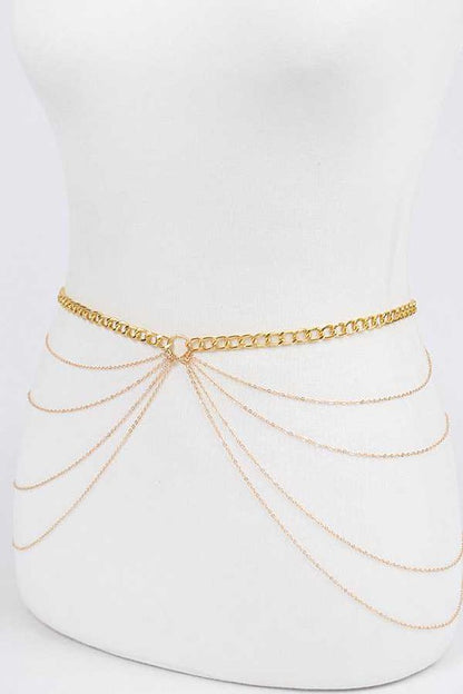 Multi-Layered Iconic Chain Belt