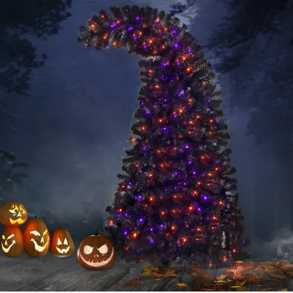6ft Artificial Fir Bent Top Tree - Halloween Christmas Decor - Fashions Envy