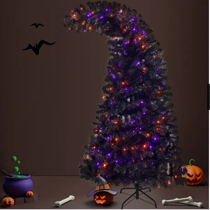 6ft Artificial Fir Bent Top Tree - Halloween Christmas Decor - Fashions Envy