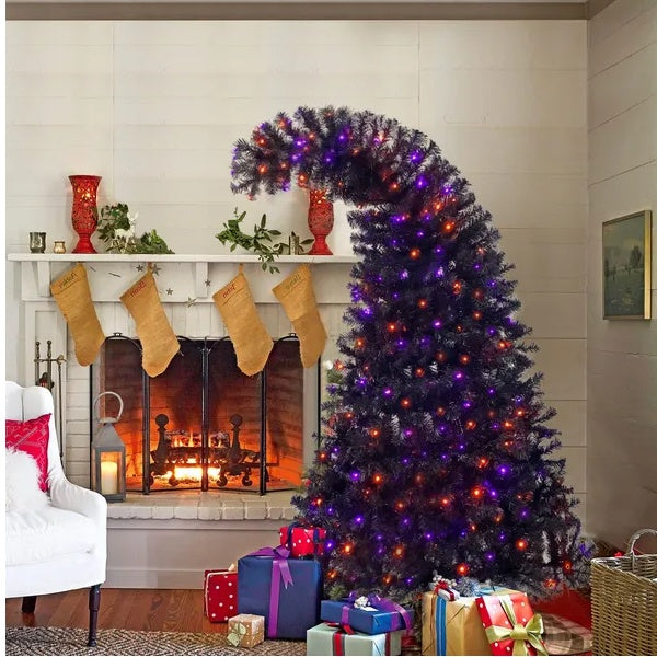 6ft Artificial Fir Bent Top Tree - Halloween Christmas Decor - Fashions Envy
