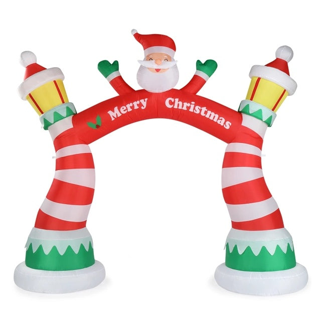 Christmas Inflatable Archway - 8.9 FT LED Lighted