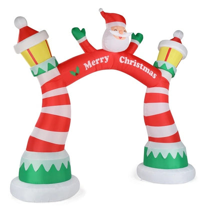 Christmas Inflatable Archway - 8.9 FT LED Lighted