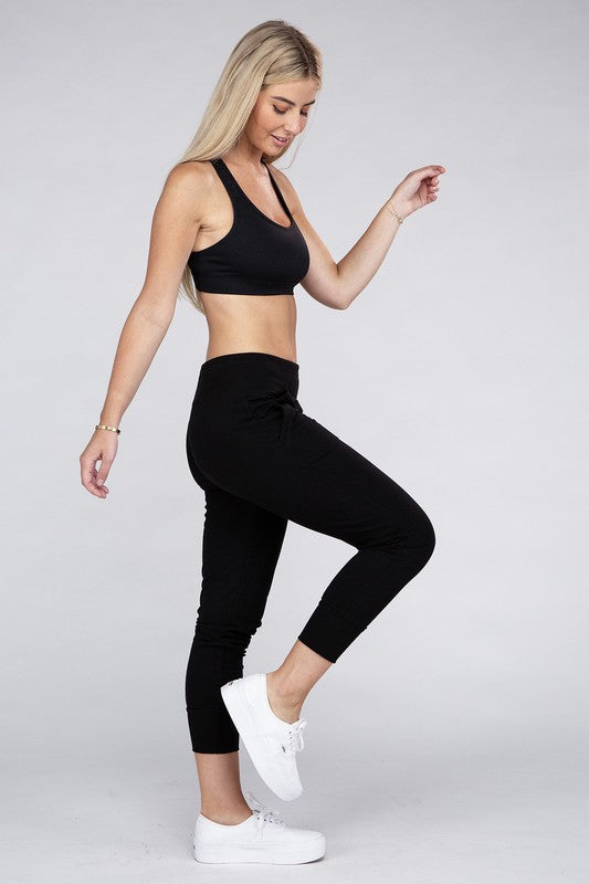 Comfy Stretch Lounge Elastic Waist Sweatpants