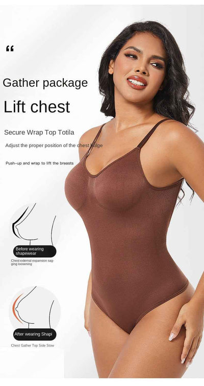 Backless Shapewear Thong Bodysuit - Butt Lifting Bodyshaper