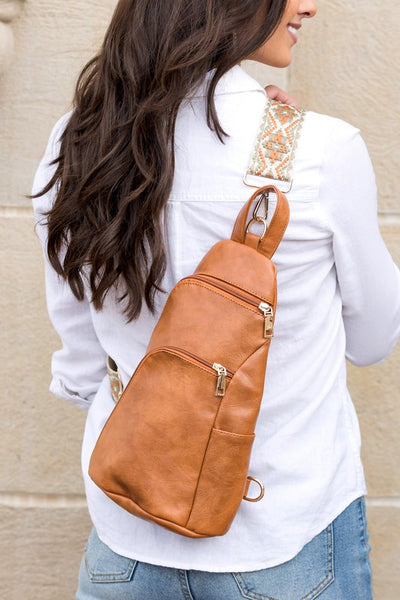 Evie Everyday Luxe Vegan Leather Sling Bag - Fashions Envy
