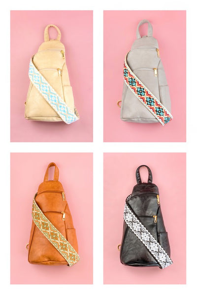 Evie Everyday Luxe Vegan Leather Sling Bag - Fashions Envy