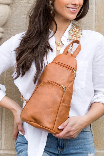 Evie Everyday Luxe Vegan Leather Sling Bag - Fashions Envy