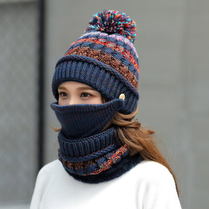 Warm Winter Beanie Hat Set - Neck and Face Cover