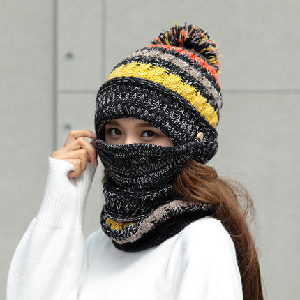 Warm Winter Beanie Hat Set - Neck and Face Cover