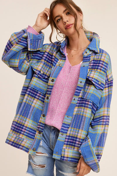 Oversized Long Sleeve Collared Hailee Jacket