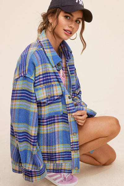 Oversized Long Sleeve Collared Hailee Jacket
