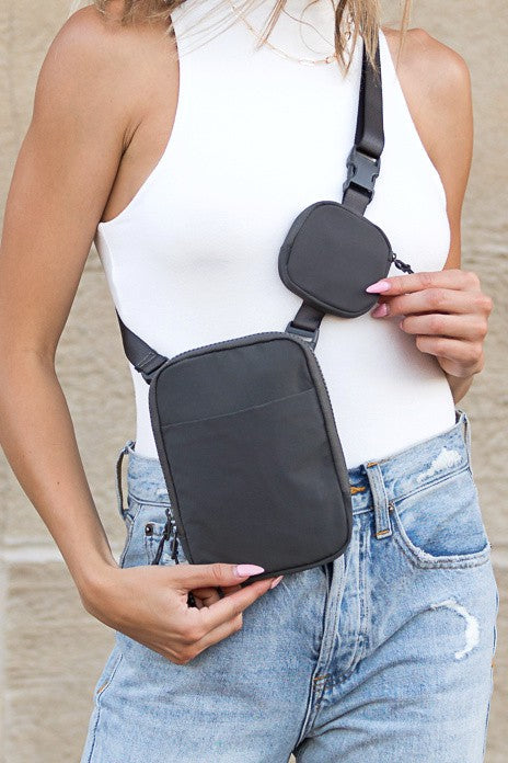 Eva Clippable Removable Coin Pouch Crossbody