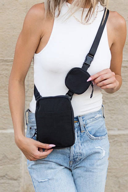 Eva Clippable Removable Coin Pouch Crossbody