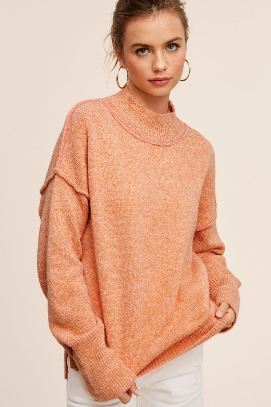 Turtle Neck Oversized Casual Ella Sweater