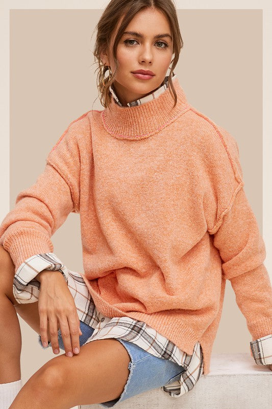 Turtle Neck Oversized Casual Ella Sweater