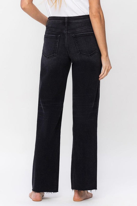 Raw Hem High Rise Dad Jeans