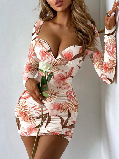 Sweetheart Neck Corset Mini Dress - Sexy Bodycon Vacation Party