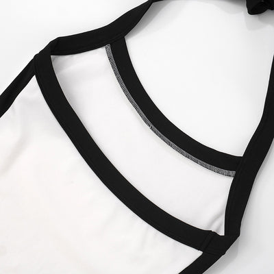 Sexy Backless Bodycon Mini - Halter Tennis Dress