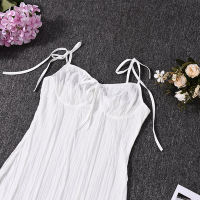 Sweetheart Neckline Mini Dress - Halter Strap Bodycon - Fashions Envy