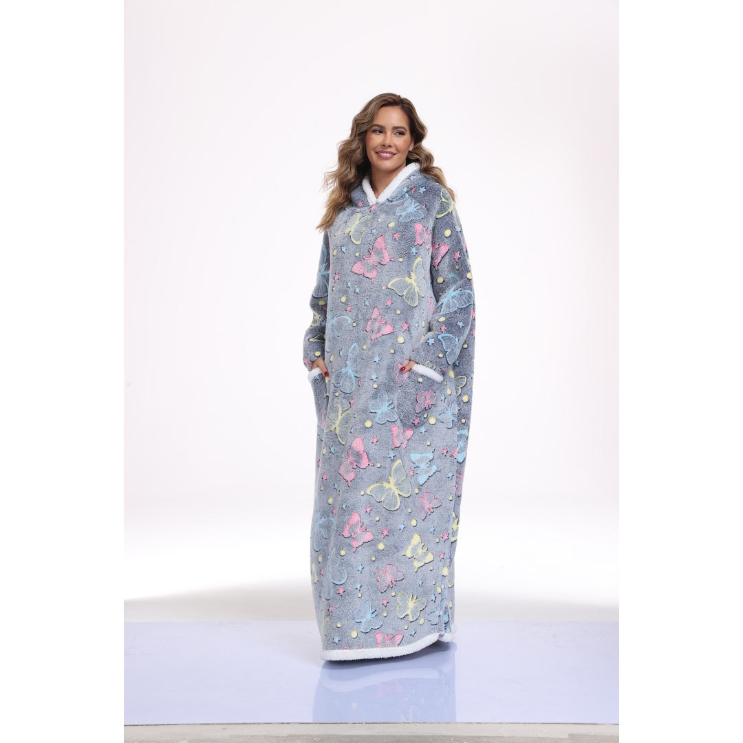 Hooded Blanket Sweatshirt - Sherpa Wearable Style