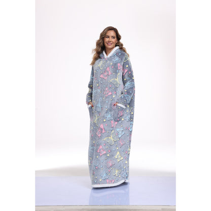 Hooded Blanket Sweatshirt - Sherpa Wearable Style