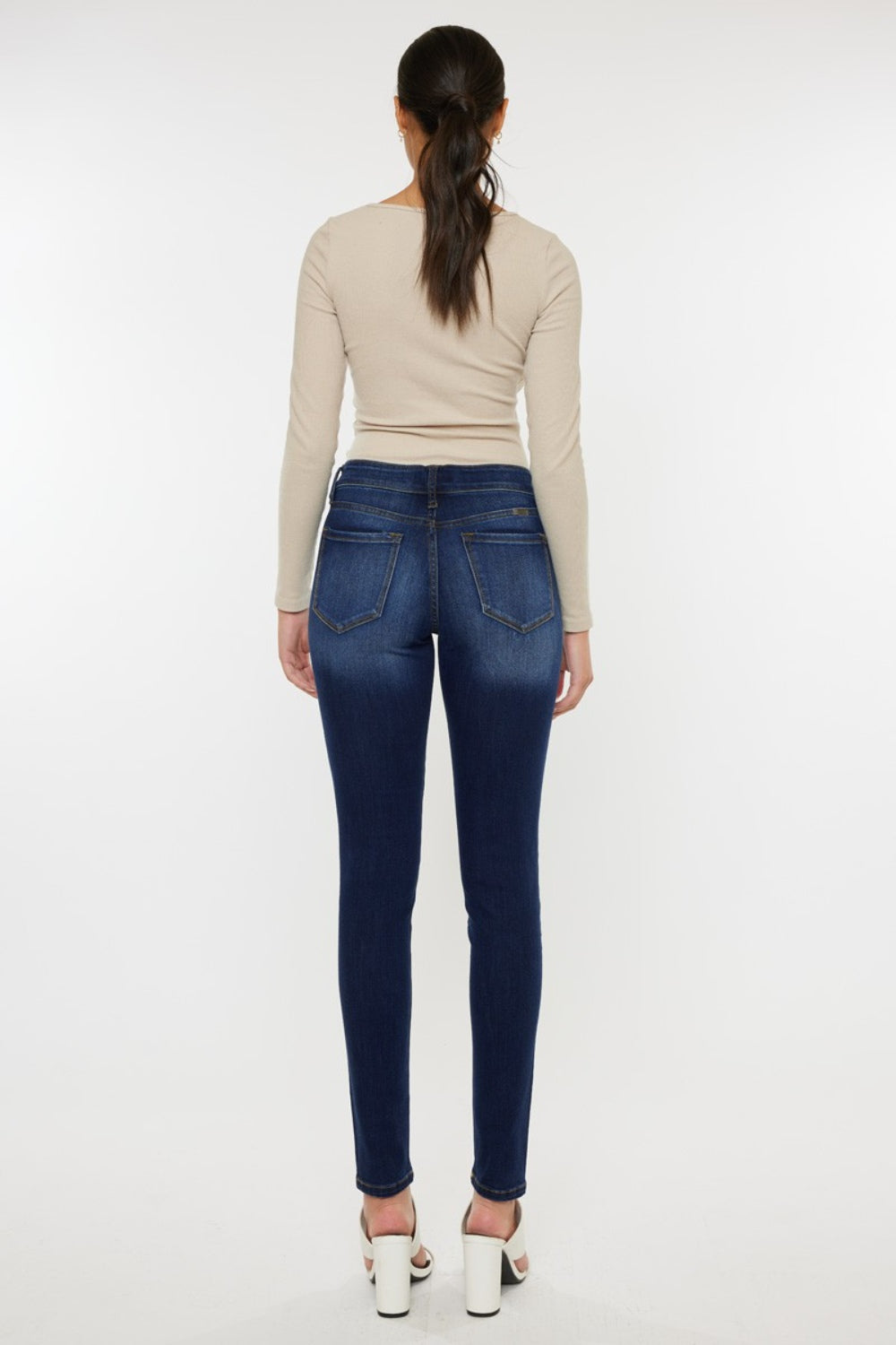 Mid Rise Gradient Skinny Kancan Jeans