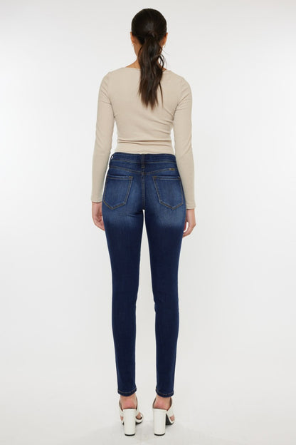 Mid Rise Gradient Skinny Kancan Jeans