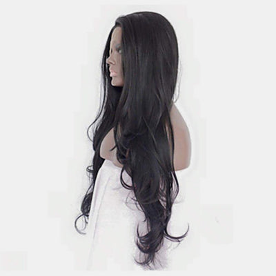 13*3" Lace Front Wigs Synthetic Long Wavy 24" 130% Density - Fashions Envy