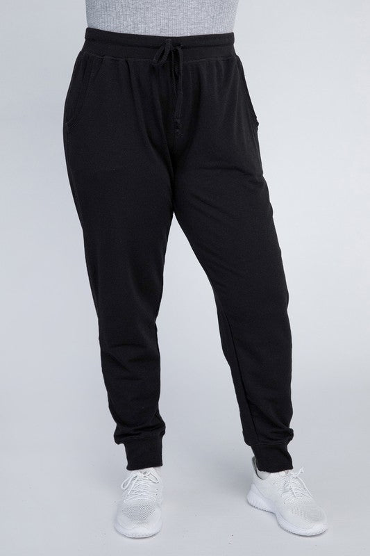 Relaxed Fit Plus Size Casual Jogger Pants