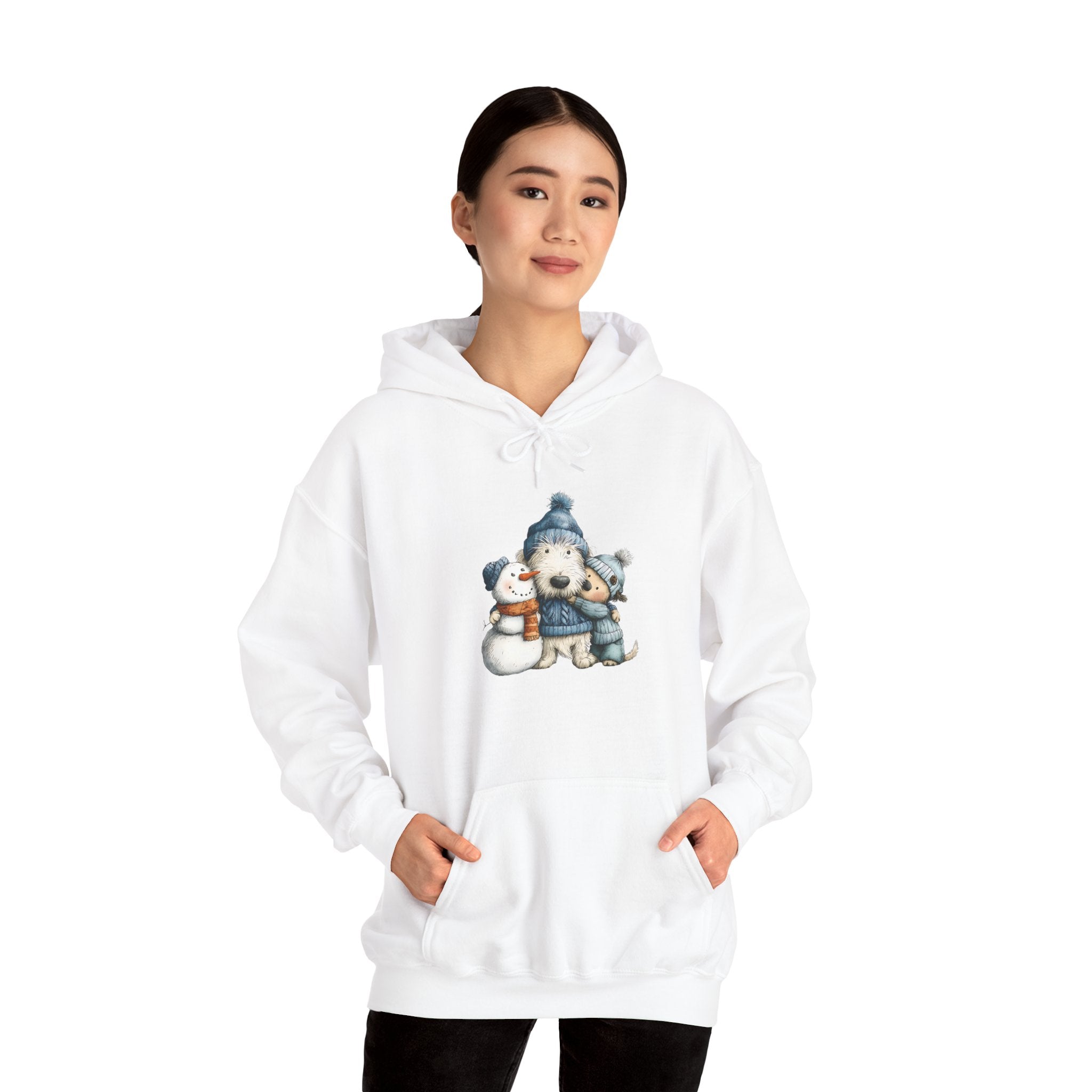 Snowman Puppy Hoodie - Adorable Winter Dog Sweatshirt