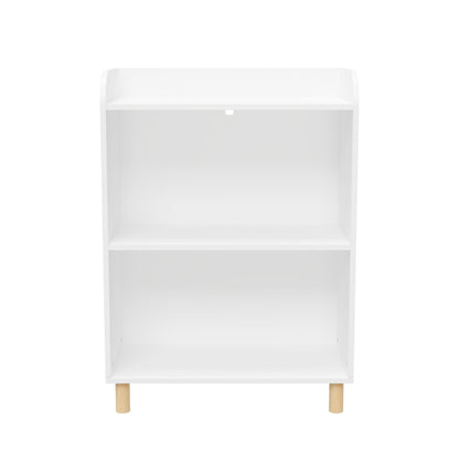 3-Tier Kid’s Bookcase Book Display Shelf and Cabinet Organizer- White_13