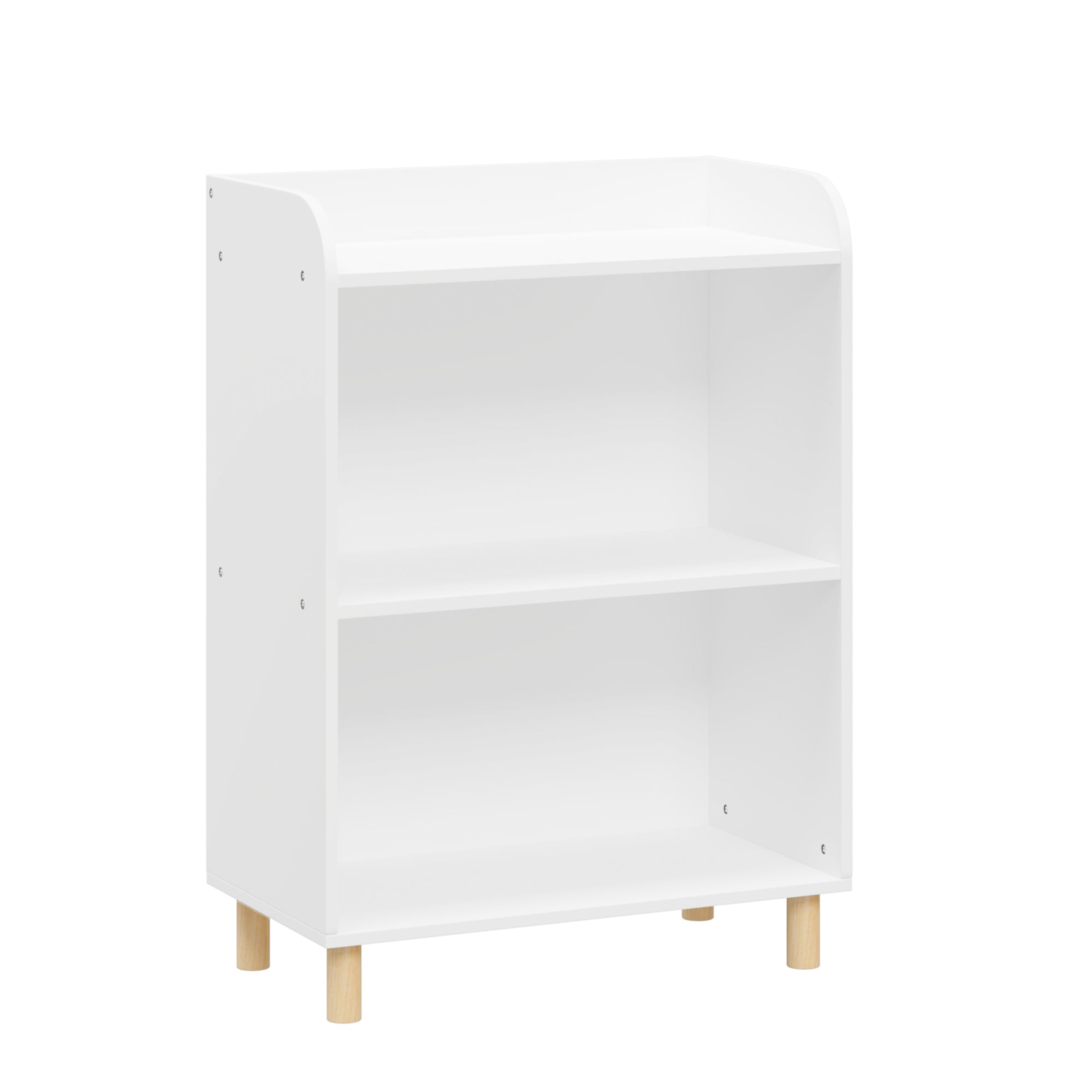 3-Tier Kid’s Bookcase Book Display Shelf and Cabinet Organizer- White_14