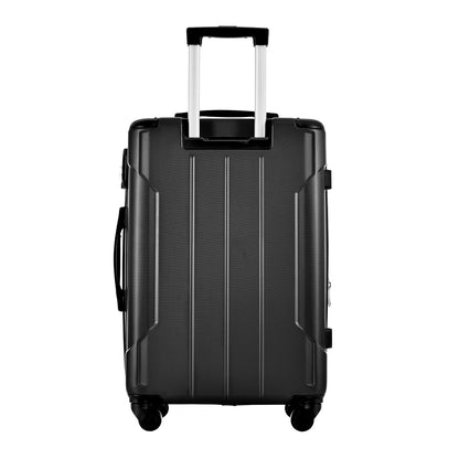 24In Expandable Lightweight Spinner Suitcase with Corner Guards - Silver Corner Protectors_1