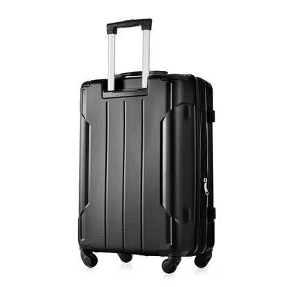 24In Expandable Lightweight Spinner Suitcase with Corner Guards - Silver Corner Protectors_2