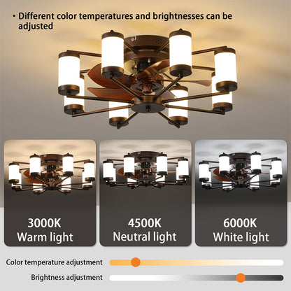 21.7 Inch Flush Mount Ceiling Fan with Remote_6