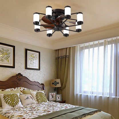 21.7 Inch Flush Mount Ceiling Fan with Remote_2